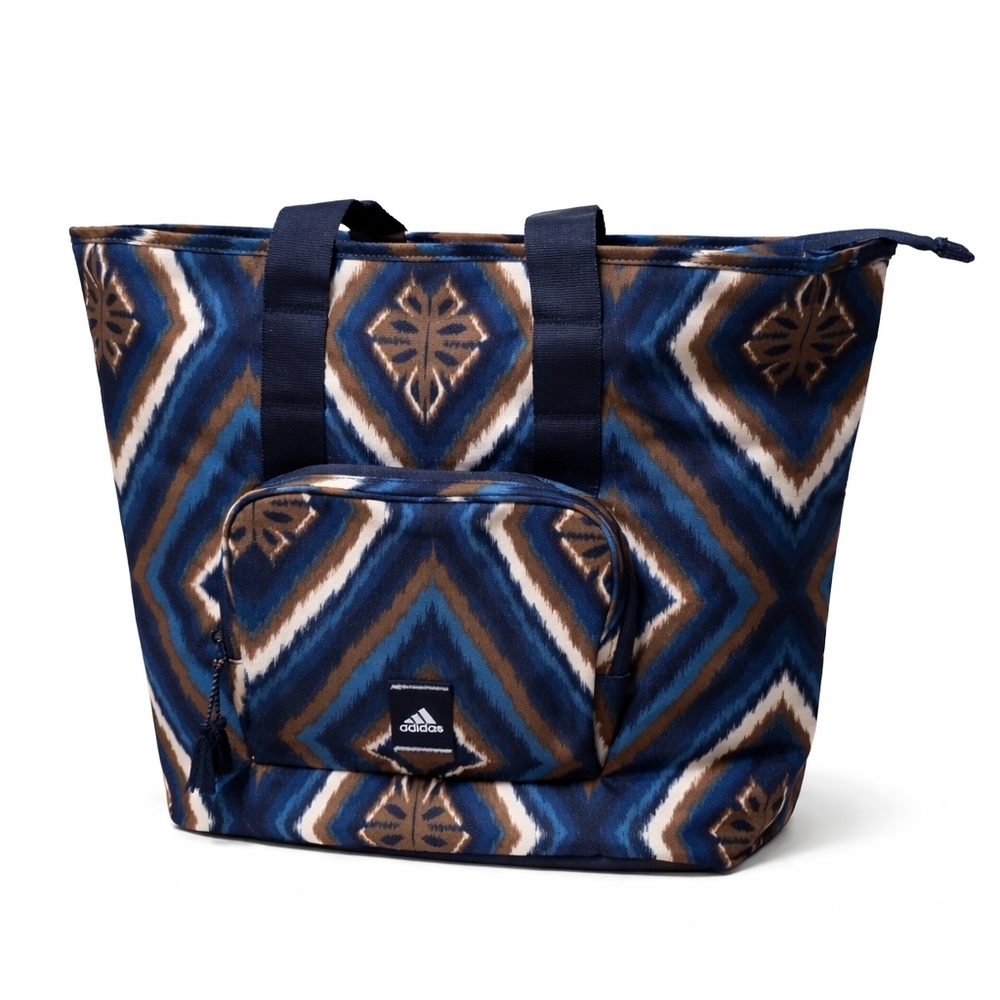 NEW Adidas Blue Pattern Tote Bag Gym Travel Bag